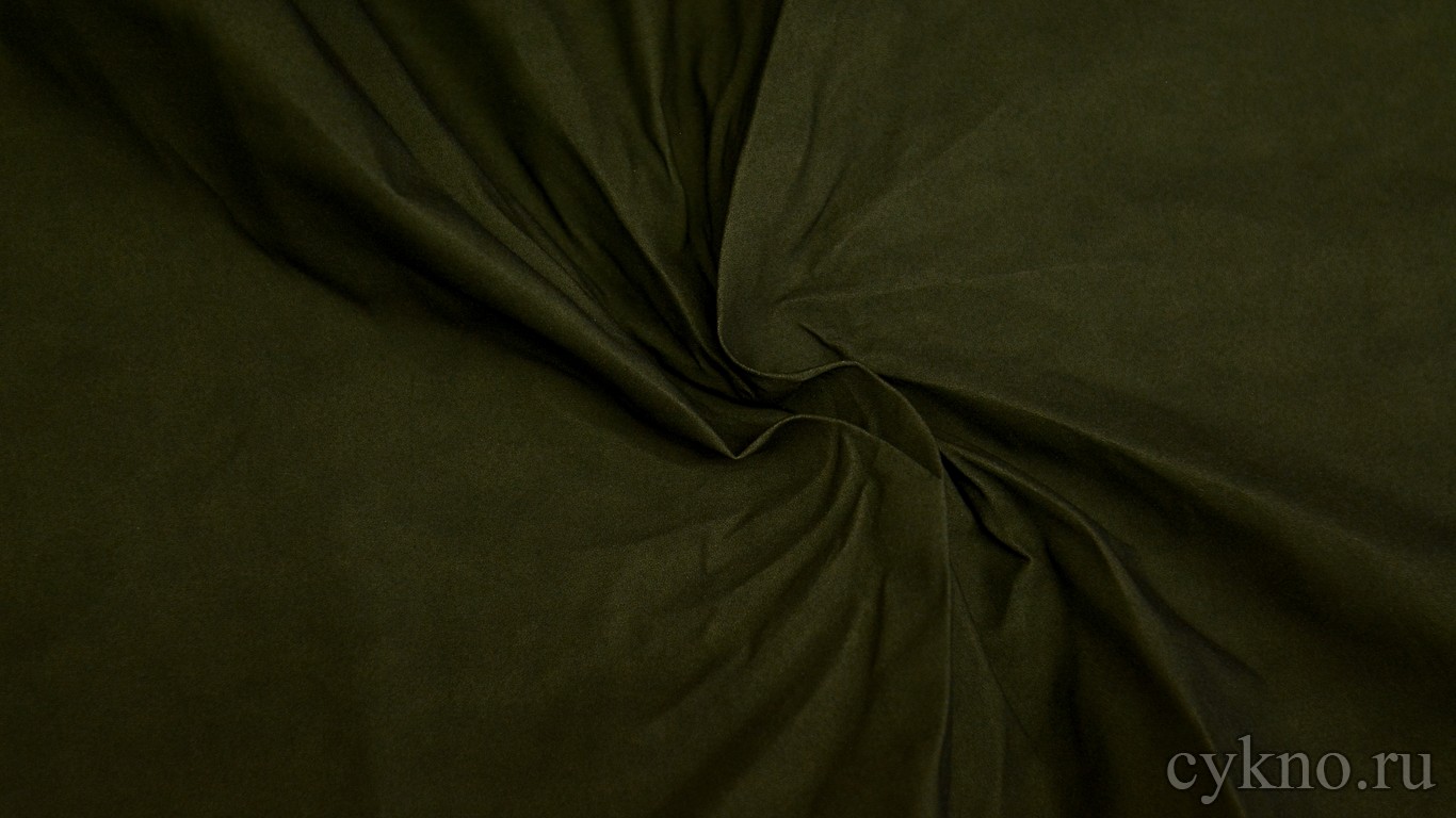 Ткань Курточная темная оливково-зеленая